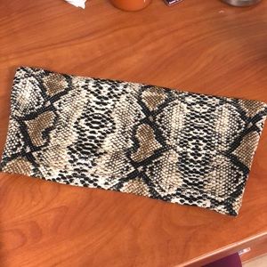 NWOT Shein snakeskin bandeau